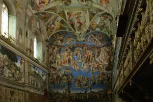 Giudizio Universale della Cappella Sistina Affresco della Cappella Sistina che rappresenta il Giudizio Universale di Michelangelo